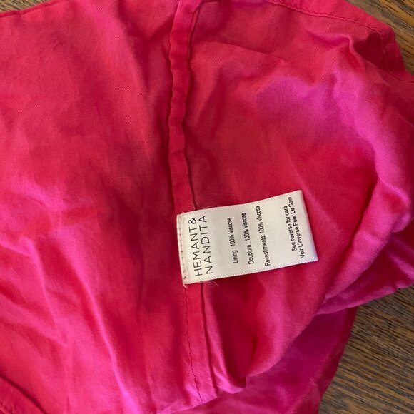HEMANT & NANDITA pink adjustable strap cami/100% viscose/L - Picture 3 of 5